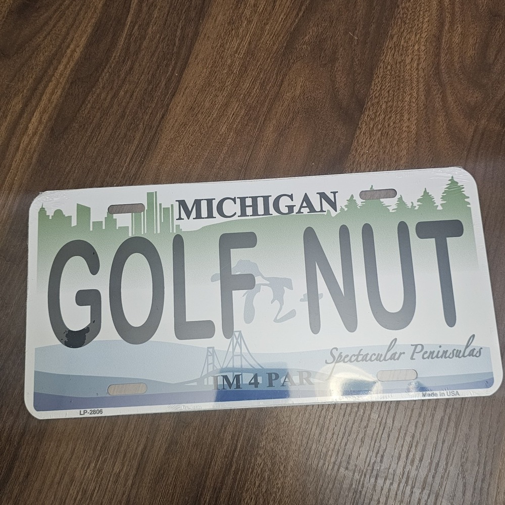 Michigan‎ Golf Nut License Plate